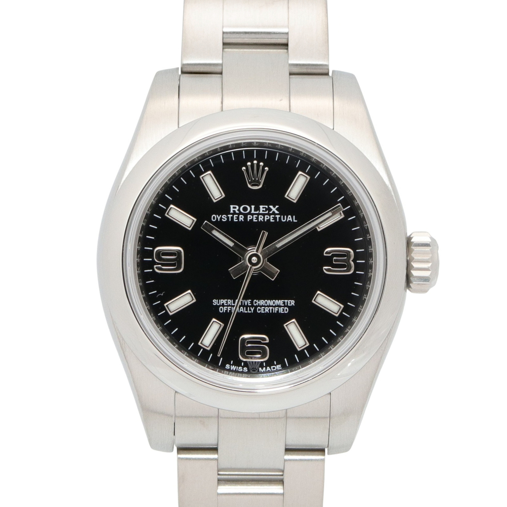 Rolex Oyster Perpetual Random Serial Number Watch, Stainless Steel, Ladies, B...